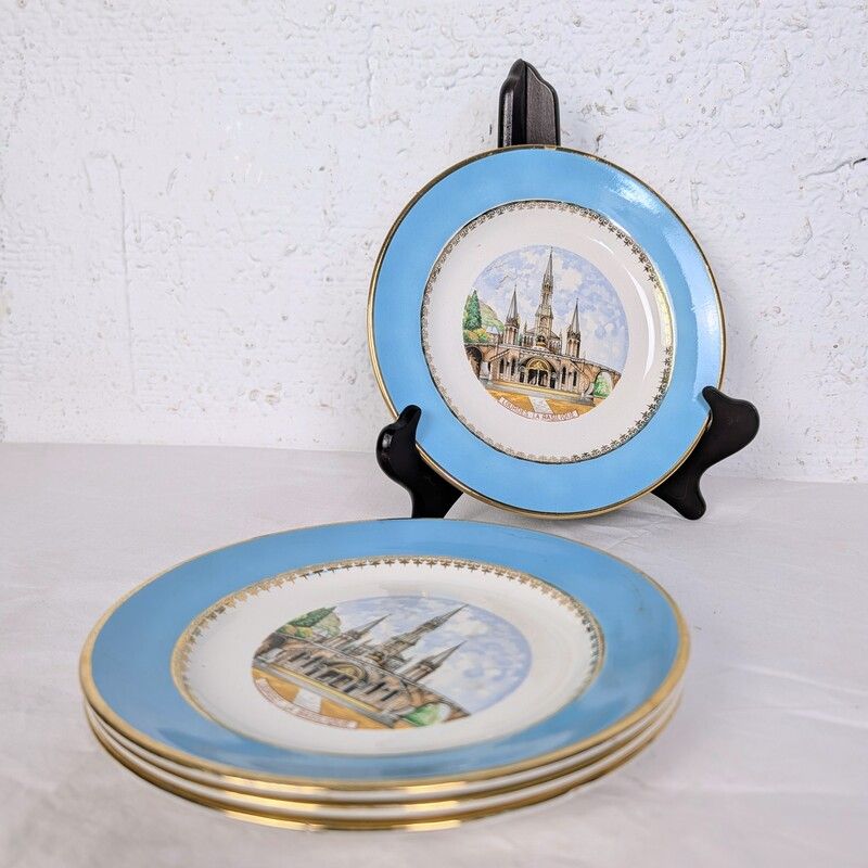 Assiette Digoin & Sarreguemines - Lourdes, la Basilique | L'Atelier Imparfait