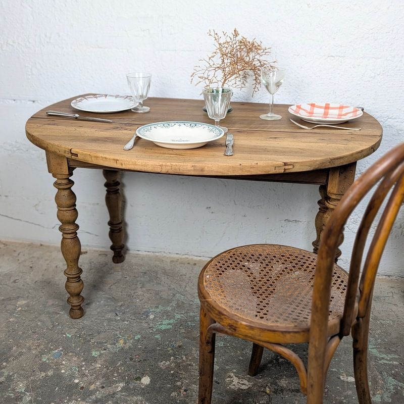 Table à volets en bois massif - Pieds tournés | L'Atelier Imparfait