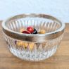 Coupelle verre taillé & métal argenté vintage | L'Atelier Imparfait