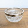 Coupelle verre taillé & métal argenté vintage | L'Atelier Imparfait