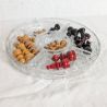Plat apéritif vintage en verre à 5 compartiments | L'Atelier Imparfait
