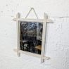 Miroir ancien cadre bois peint à croisillons | L'Atelier Imparfait Miroir ancien cadre bois peint à croisillons | L'Atelier Imparfait