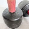 Haltères vintage Pelga fonte poignée rouge | L'Atelier Imparfait Haltères vintage Pelga fonte poignée rouge | L'Atelier Imparfait