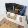 Coiffeuse Art Déco en marbre et bois peint | L'Atelier Imparfait Coiffeuse Art Déco en marbre et bois peint | L'Atelier Imparfait