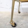 Desserte vintage métal doré et bois années 60 | L'Atelier Imparfait