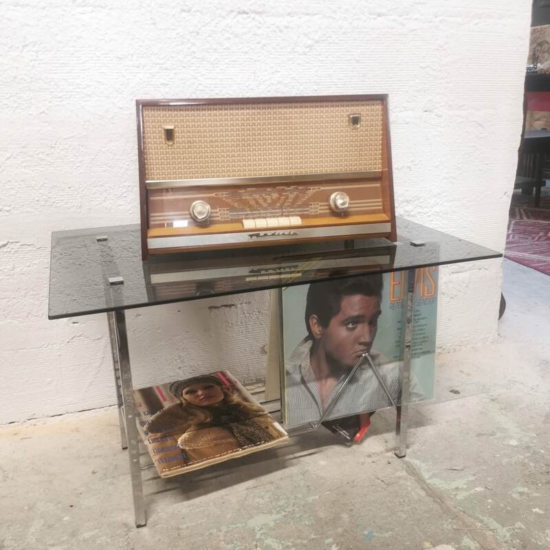 Table d'Appoint Porte-Vinyles | L'Atelier Imparfait