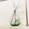 Dame Jeanne verte en verre moulé | L'Atelier Imparfait