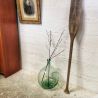 Dame Jeanne verte en verre moulé | L'Atelier Imparfait