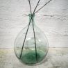 Dame Jeanne verte en verre moulé | L'Atelier Imparfait